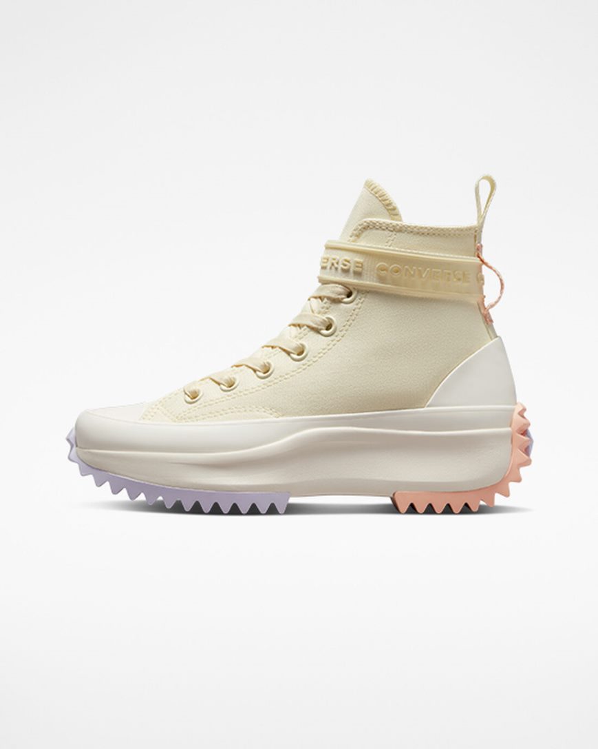 Men's Converse Run Star Hike Utility Strap High Top Platform Shoes Beige | AU 896C5S